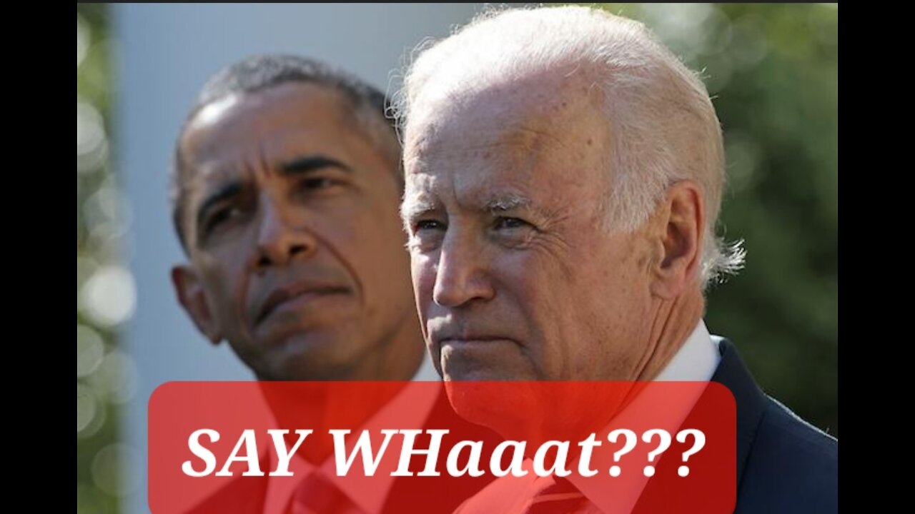 "My name is Joe Biden. I'm Barack Obama's Vice President."