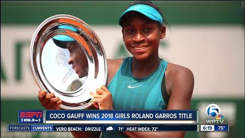 Delray Beach resident Coco Gauff wins junior French Open title