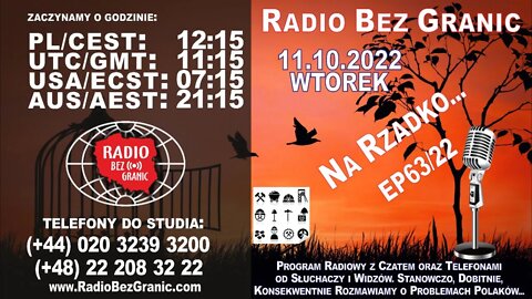 11.10.2022 - 11:15 - "Na Rzadko..." - EP63/22