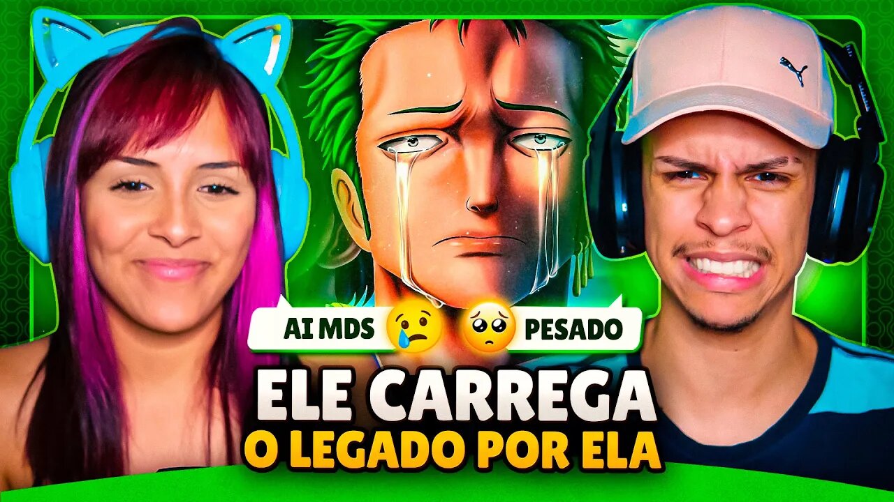 JRP - SAUDADE 💔 | Zoro e Kuina (One Piece) | [React em Casal] 🔥