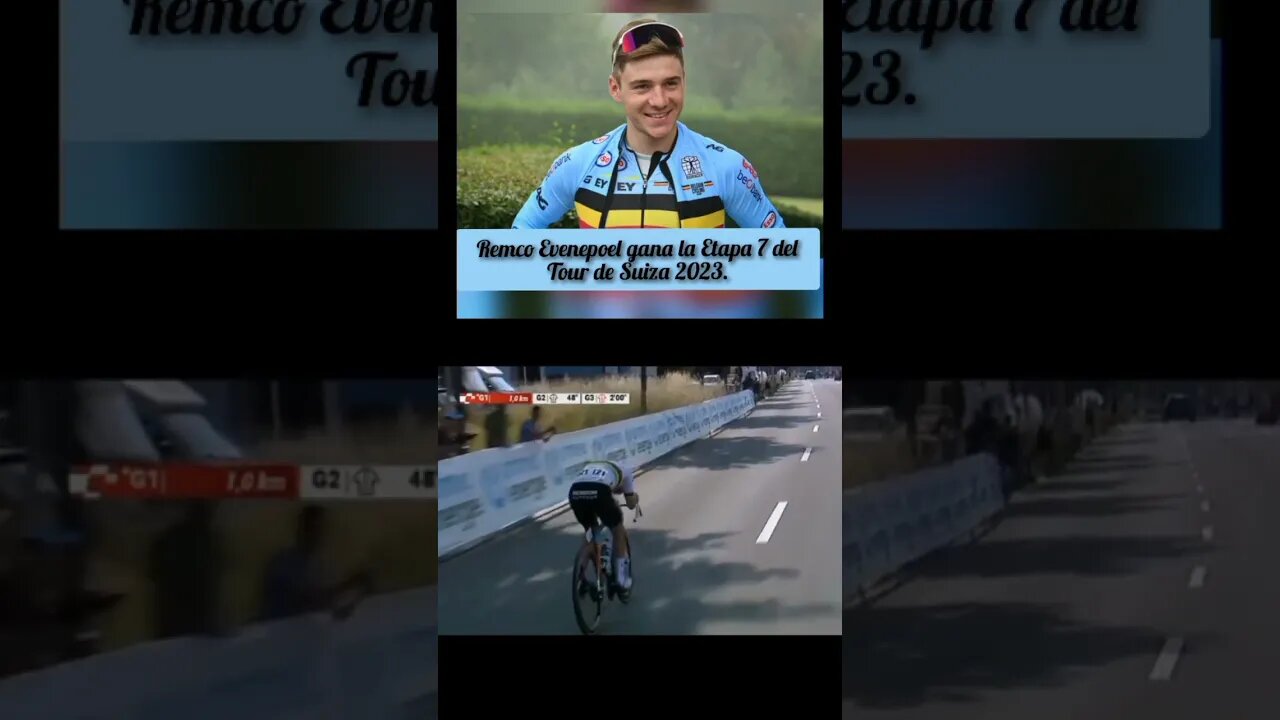 Remco Evenepoel gana la Etapa 7 del Tour de Suiza 2023.