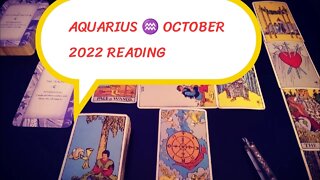 AQUARIUS ♒🏺 OCTOBER 2022 MONTHLY TAROT READING