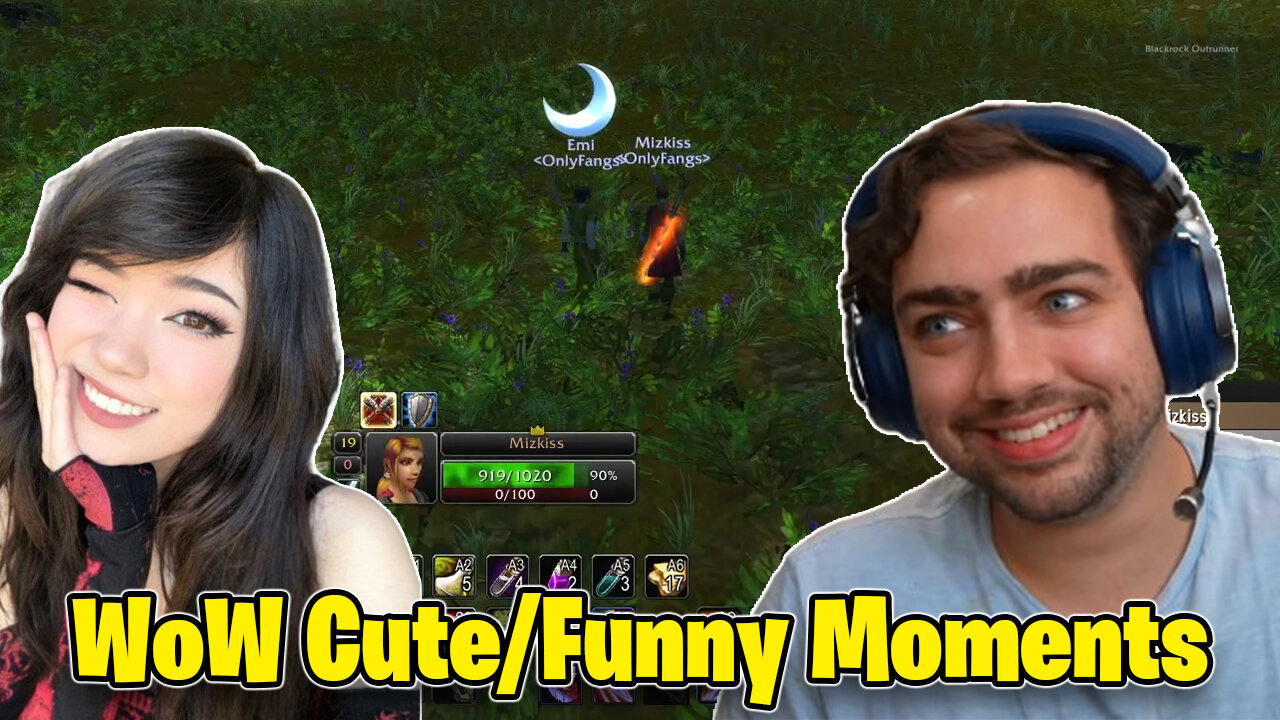 Mizkif & Emiru Cute and Funny Moments in WoW!!