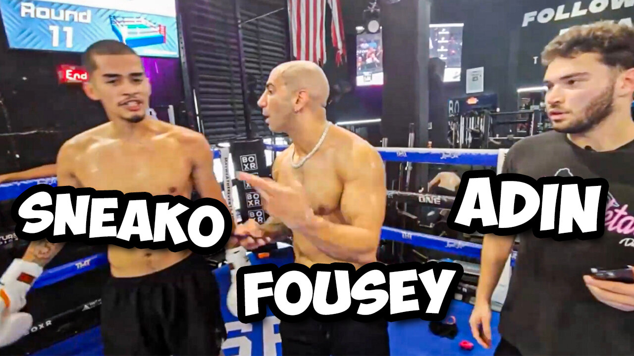 SNEAKO Spars On Stream! w/ Fousey, Adin Ross, & Neon