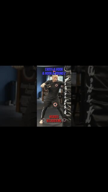 Heroes Training Center | Kickboxing & MMA "How To Double Up" Cross & Hook & Hook & Round 2 | #Shorts