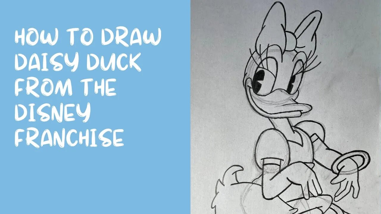 How to Draw Daisy Duck from the Disney Franchise