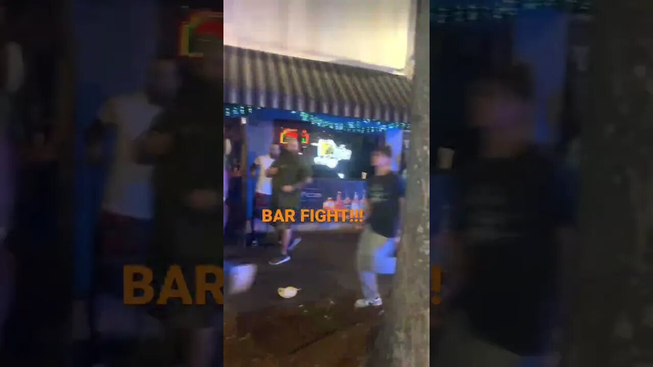 FIGHT OUTSIDE THE BAR!! CRAZYY #lit #funny #apf #fight #bar #wild #lol #trip