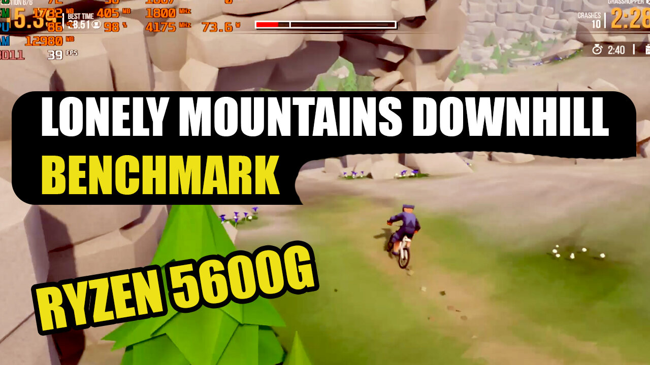 LONELY MOUNTAINS DOWNHILL Ryzen 5600g 32Ram HIGH Settings 900P Benchmark