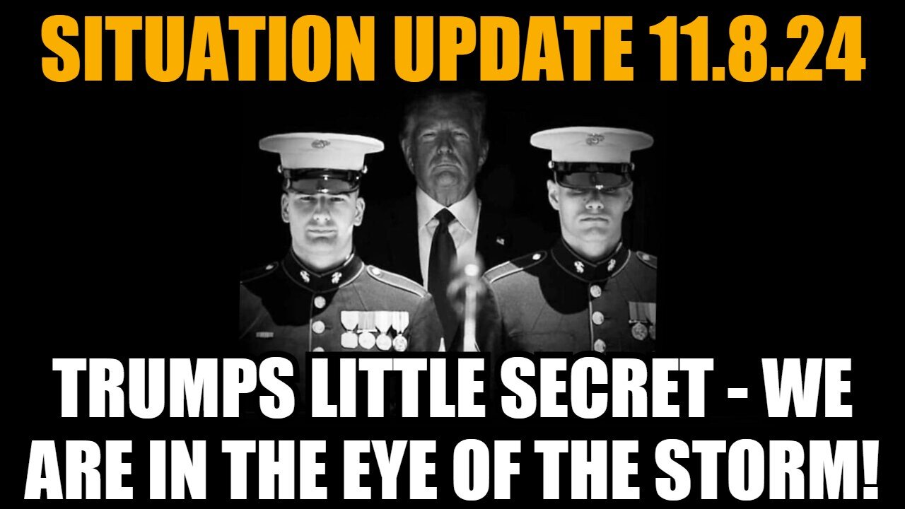 Judy Byington. SGAnon ~ Situation Update 11/8/24: Trumps Little Secret - We Are in the Eye of the Storm!