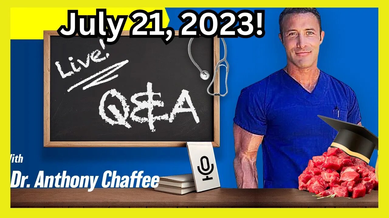 🔴 LIVE Q&A: Understanding The Carnivore Diet with Dr Anthony Chaffee