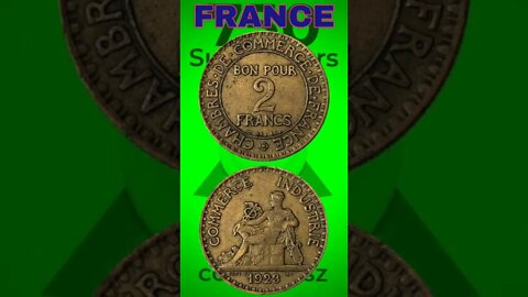 France 2 Francs 1923. #shorts #coinnotesz #viral
