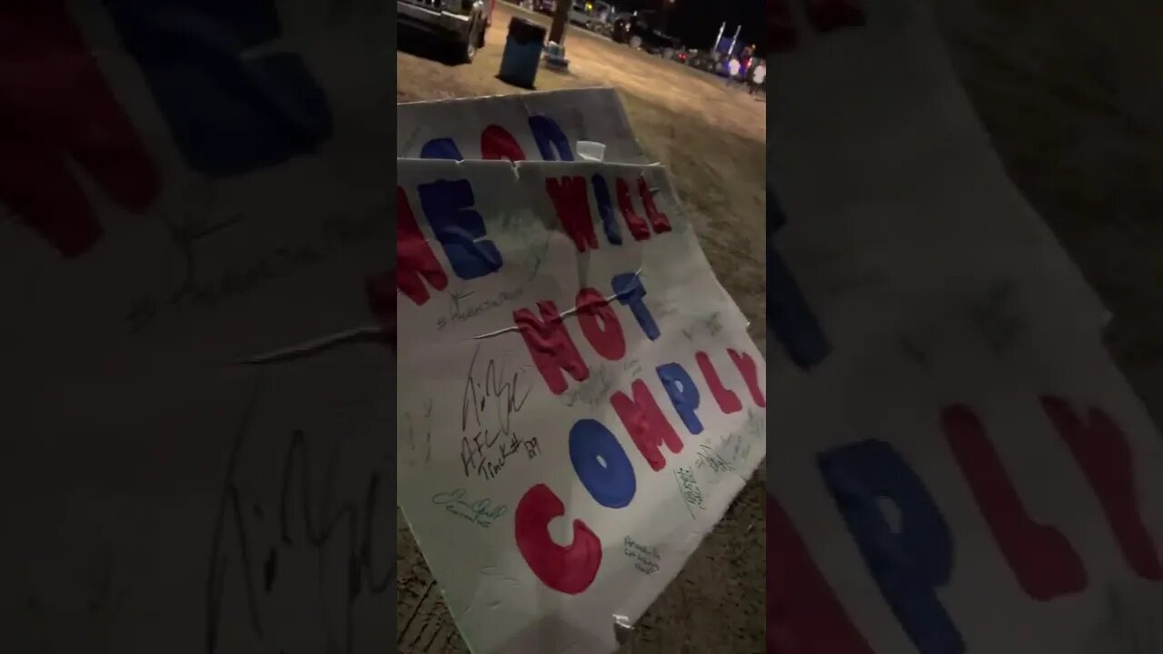 Walking though convoy camp!