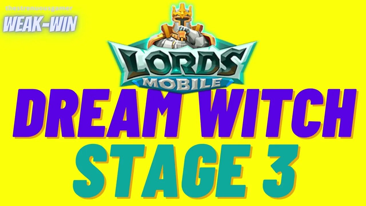 Lords Mobile: Limited Challenge: Dream Witch - Stage 3