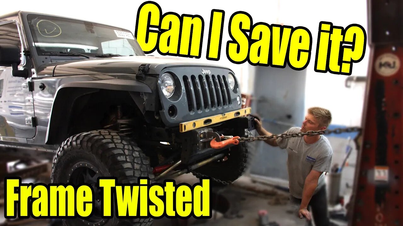 Can we save this Totaled Jeep with strange hidden damage and save $4000?