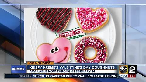 Kripsy Kreme releases Valentine's Day doughnuts