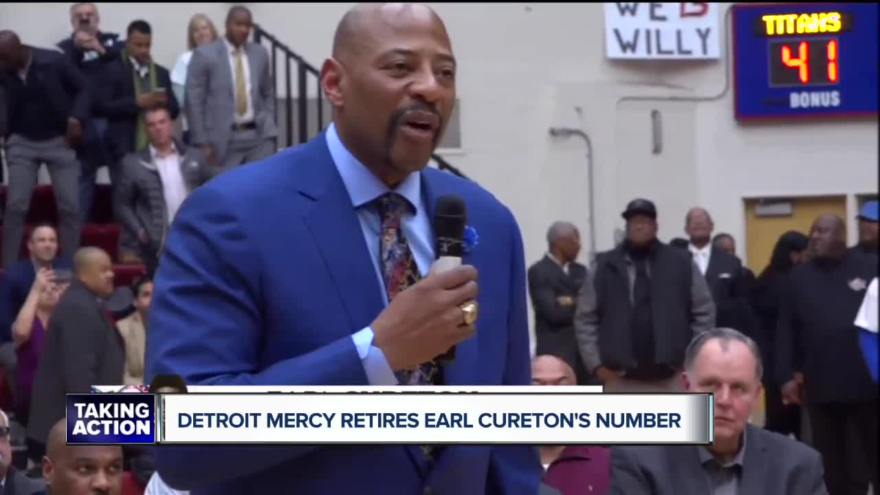 Detroit Mercy retires Earl Cureton's jersey