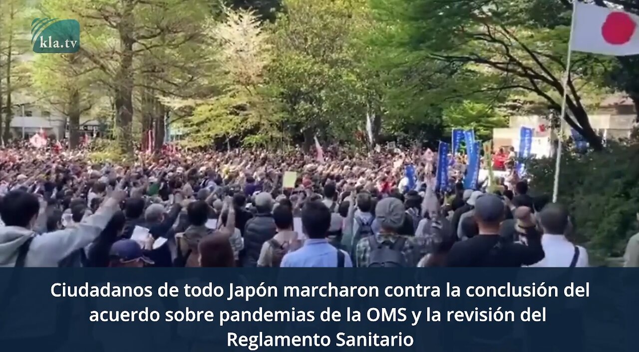 Mayor manifestación en Japón en 70 años contra tratado pandémico de la OMS ¡y los medios callan!