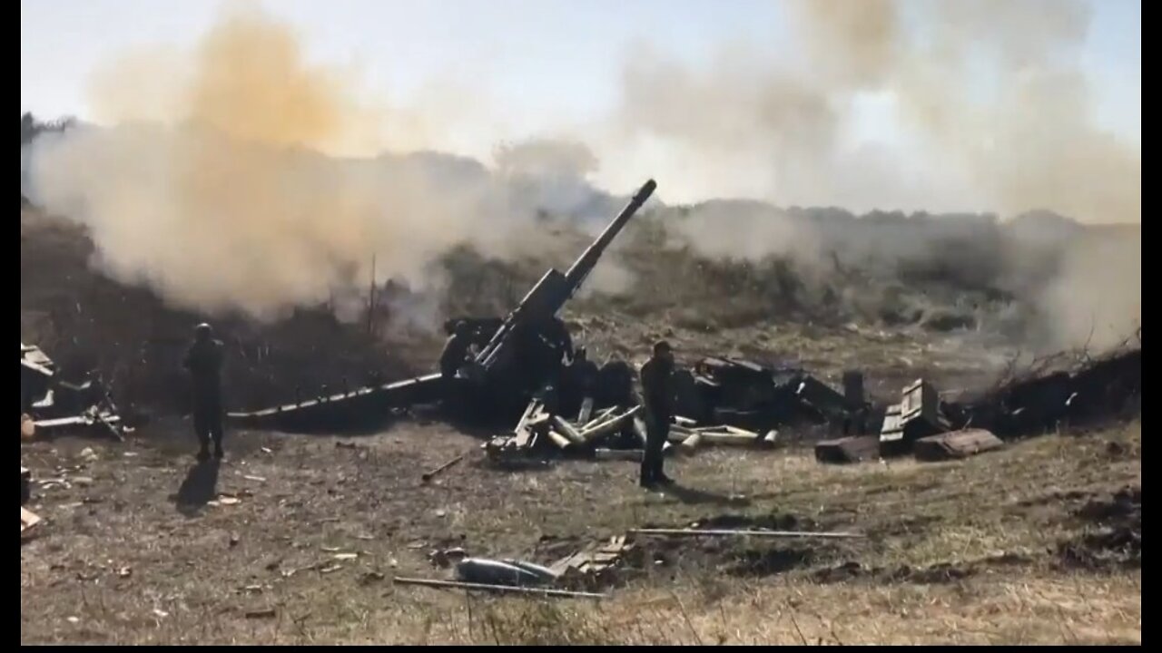 DENAZIFICATION combat target shooting: Russian Artillery & UAVs Destroying NAZI Targets