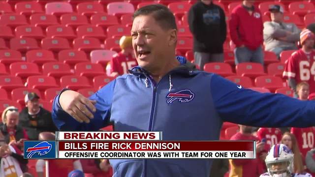 Bills fire offensive coordinator Rick Dennison after one season