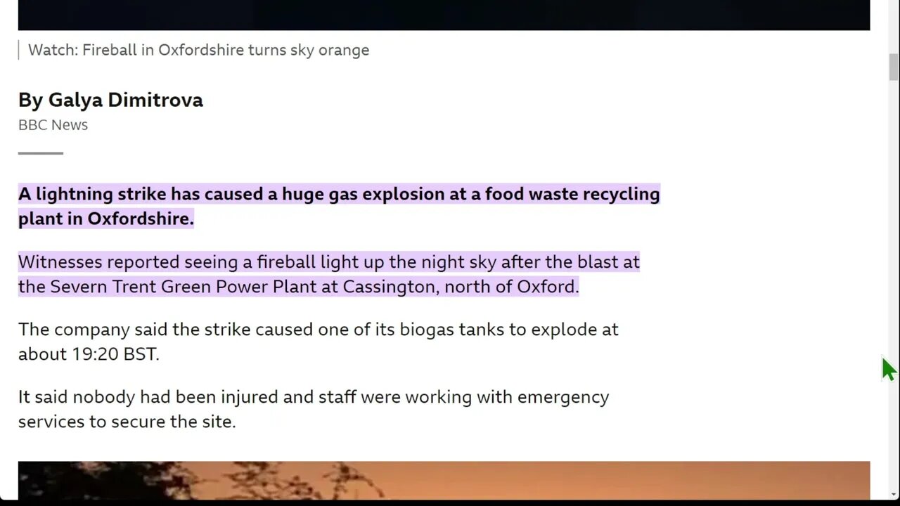 Massive explosion reported near Oxford, UK