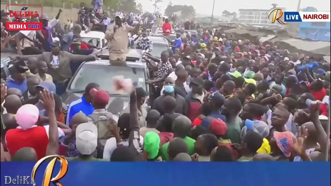 LIVE!! RAILA ODINGA FINALLY ARRIVES FOR DEMOS!