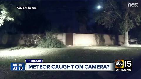 Viewer video of meteor in Phoenix