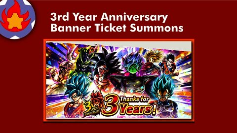 3rd Year Anniversary Ticket Banner Summons | Dragon Ball Legends