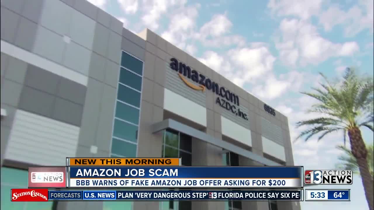 Watch out for fake Amazon job offer