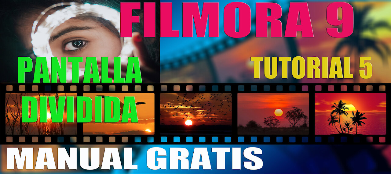 Cómo hacer PANTALLA DIVIDIDA en FILMORA9 Tutorial 5 MANUAL GRATIS