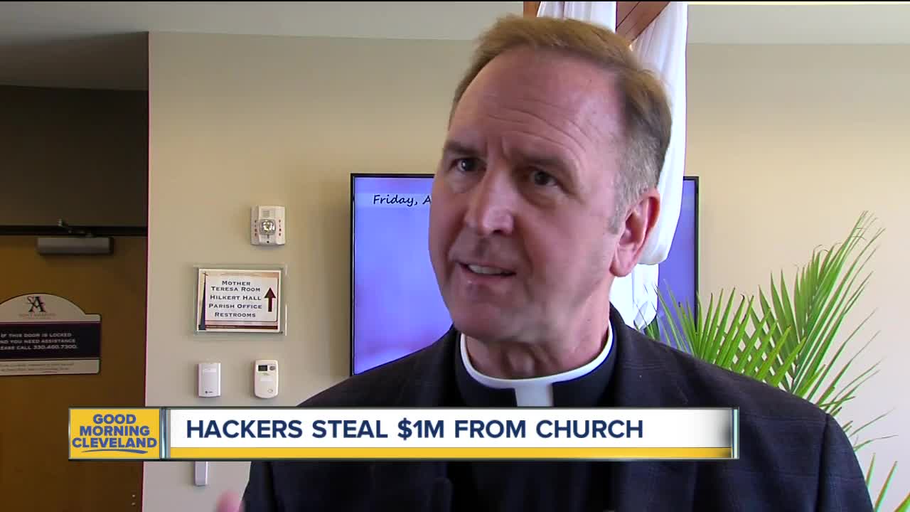 Hackers steal $1 million from church