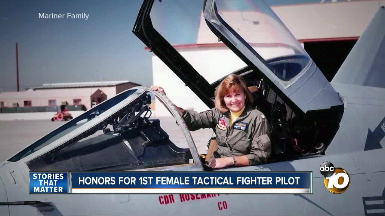 Honor for 1st female tactical fighter pilot