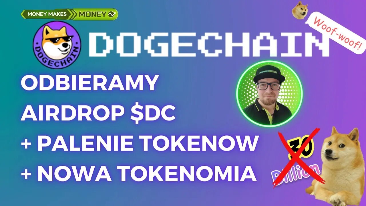 DOGECHAIN - Odbieramy AIRDROP + Palenie Tokenów + Nowa Tokenomia i użyteczność ✅