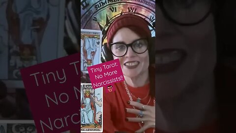 Tiny Tarot: No More Narcissists 👹! #lowkeymagickal #tinytarot #tarot #dailytarot #abundance