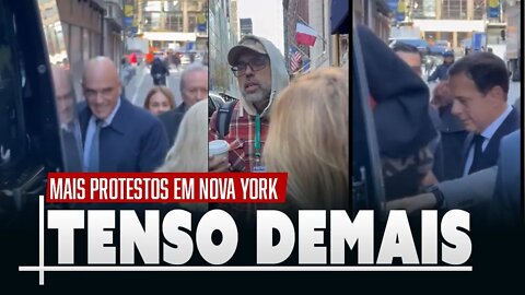 Segundo dia de protestos em Nova York. A coisa ficou feia