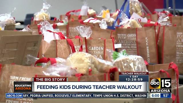 Communities working to feed children on free or reduced meals during walkout