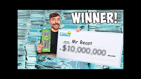 I spent $1000000 lottery tickets Mr beast