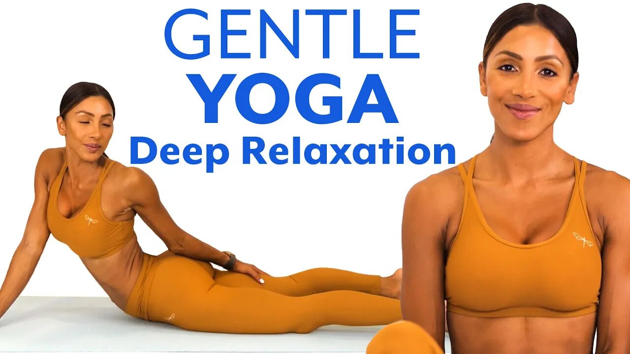 10 Minute, Gentle Yoga for Relaxing & Winding Down | Bed Time Yoga for Beginners w/ Ari