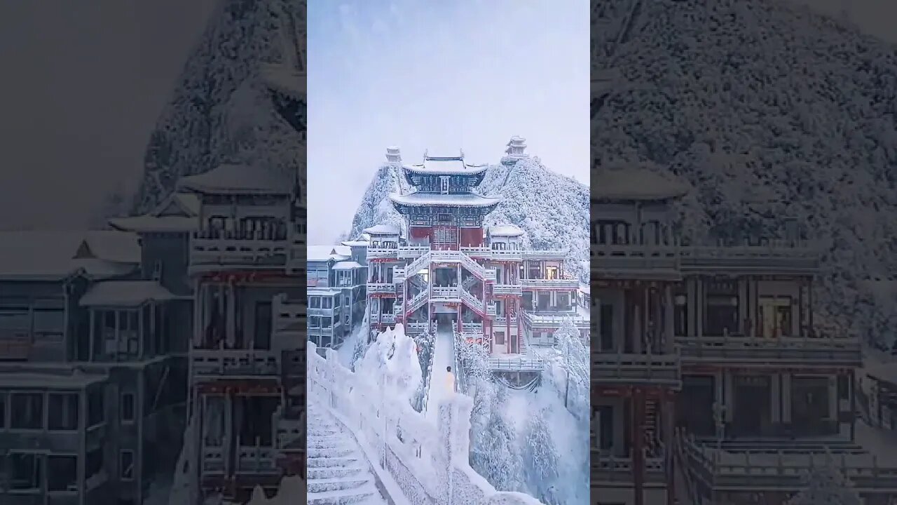 Loujun Mountain In Winter tiktok d123741