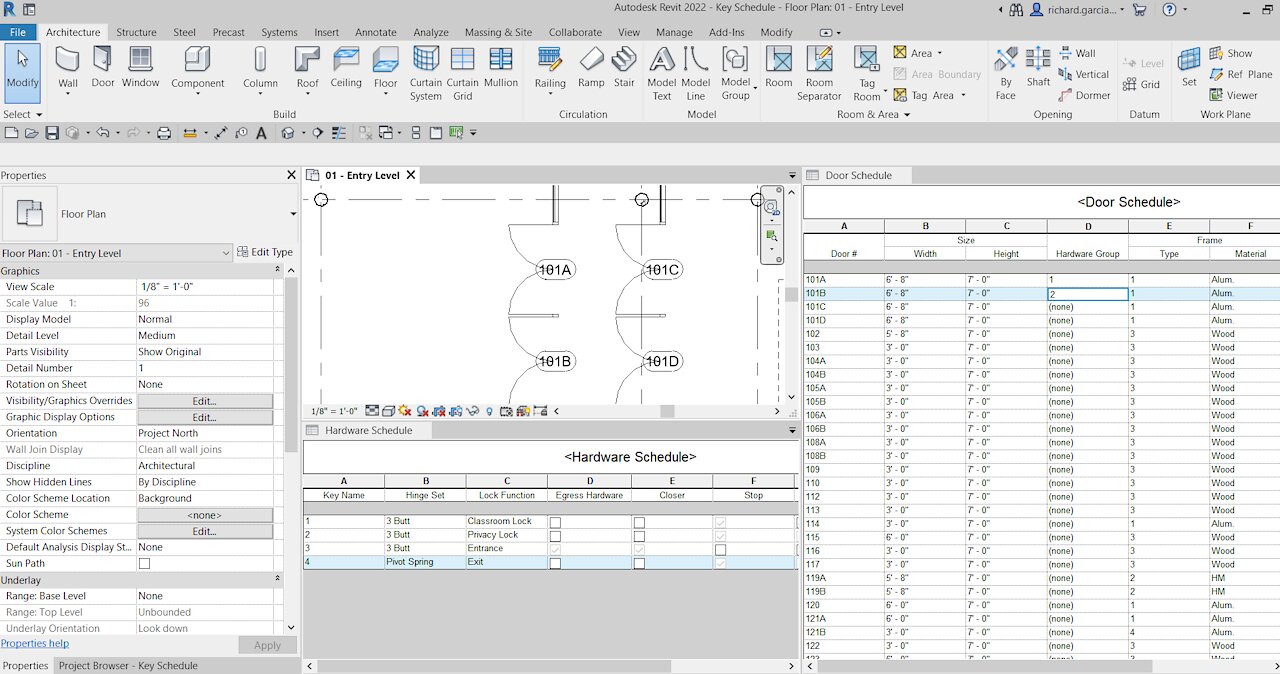 REVIT 2022 ARCHITECTURE LESSON 39: CREATE KEY SCHEDULE