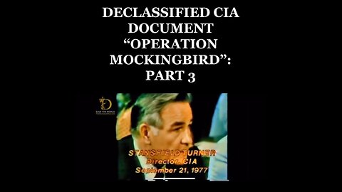 Declassified CIA Document "Operation Mockingbird"