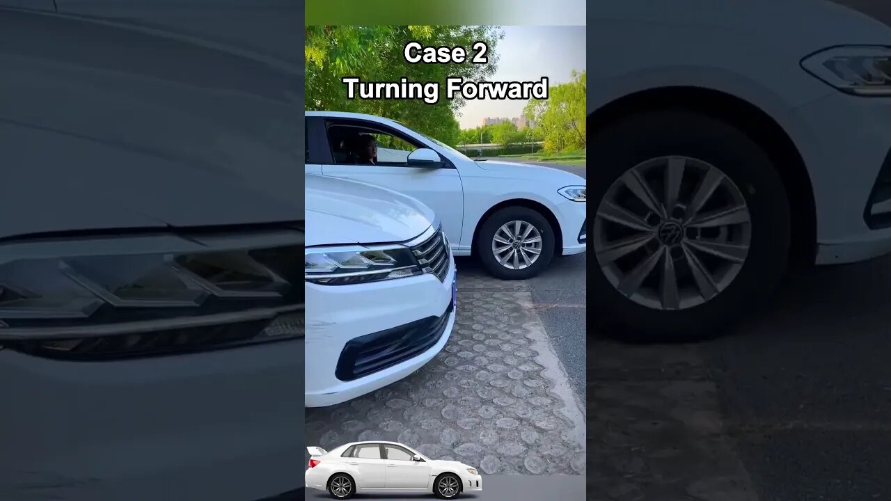 When you learn how to turn, you will no longer be afraid of rubbing against the car!#car #driving