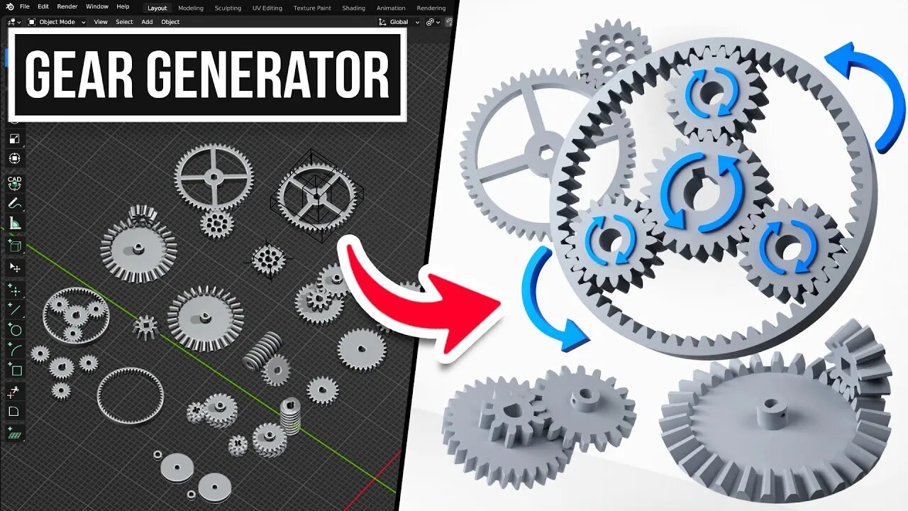 Game Changing Gears In Blender: Precision Gears