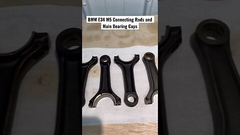 BMW E34 M5 Connecting Rods and Main Bearing Caps #bmw #bmwm5 #bmwe34 #diy #cars #restoration #tools