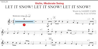 Let It Snow! Julie Styne, Rehearsal with Violin