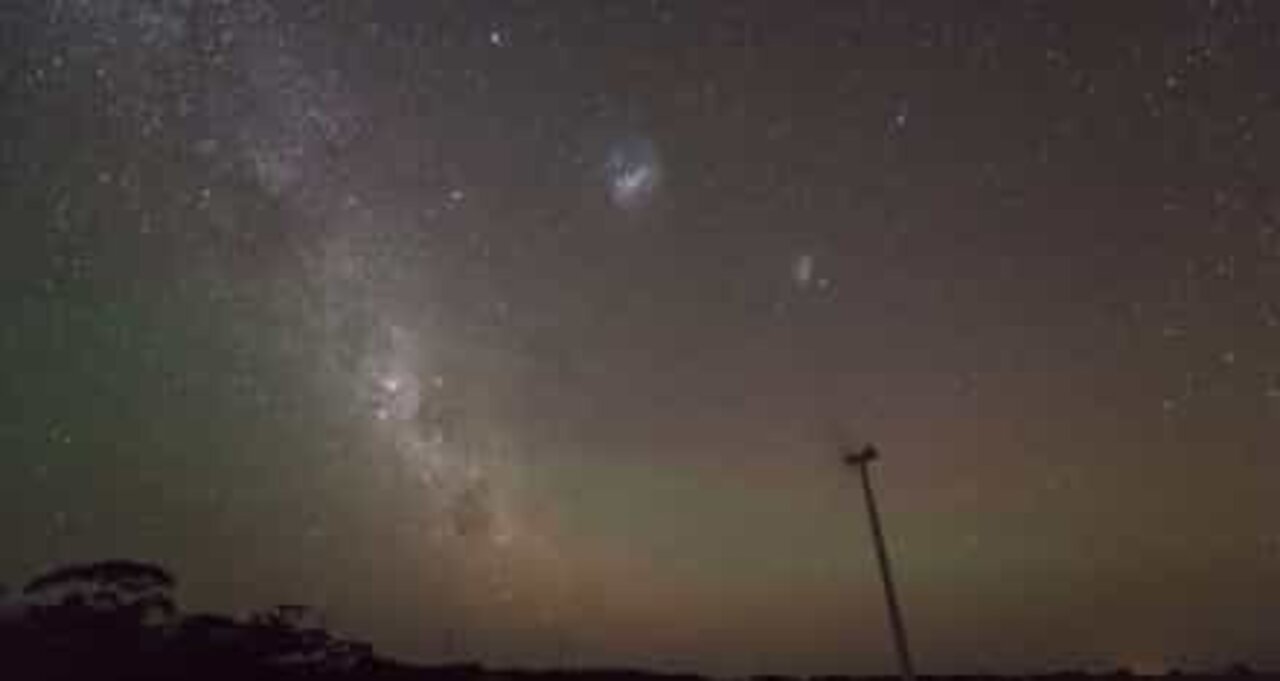 Tidsforskydning af meteorregn i Australien