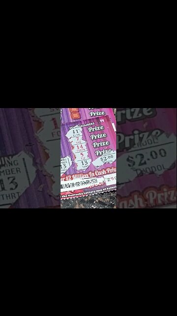 $1 Lottery Ticket WIN #lottery