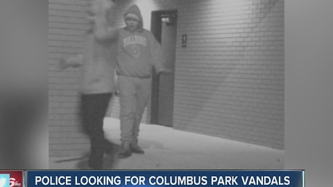 Columbus police searching for park vandals