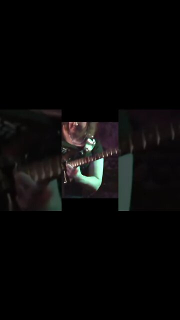 Cari Dell- female lead guitarist soloing