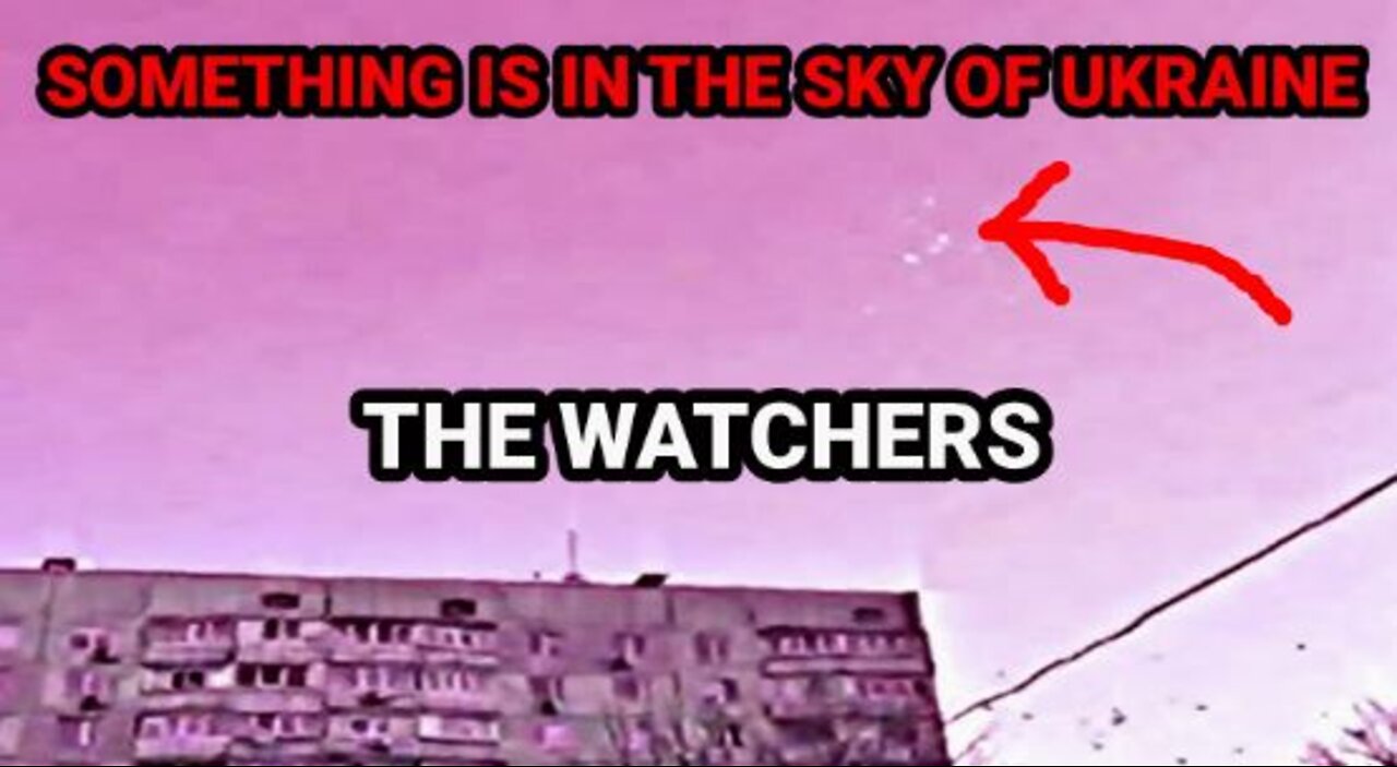 Strange lights in the sky above warzone in Ukraine!