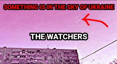 Strange lights in the sky above warzone in Ukraine!